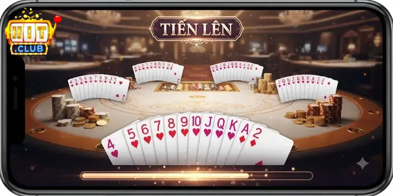 Tiến lên Hitclub trải nghiệm game bài chuẩn chất, vào bàn sảng khoái